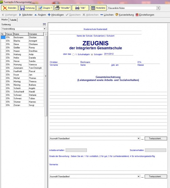 Datei:FuxSchool Erfassungsmodul Zeugnisformular.JPG